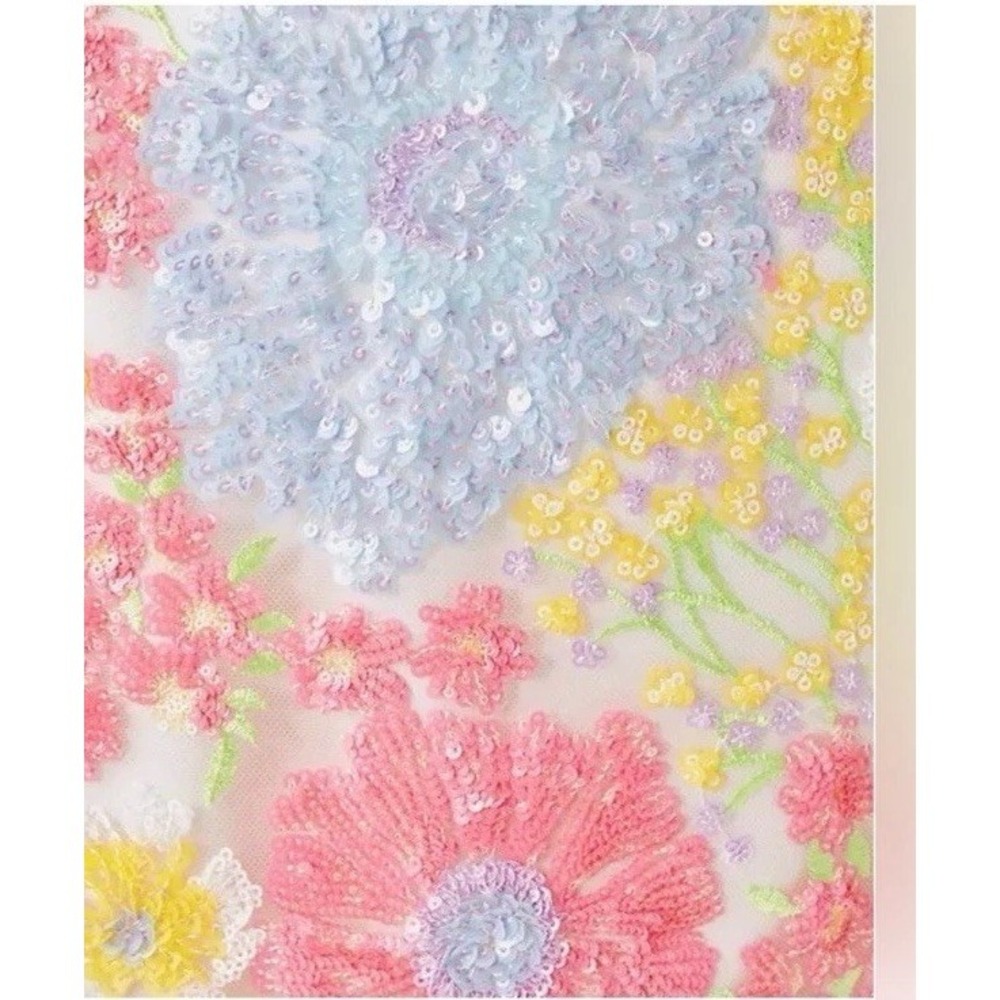 Lilly Pulitzer Kels Sequin Mini Skirt Multi Views from a Via Floral Sz 12 NEW - Picture 5 of 14